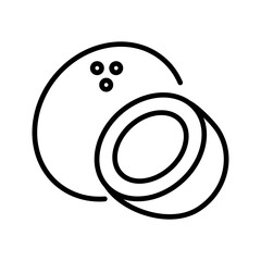 Coconut Vector Icon