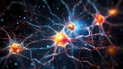 Cell background, virus cells, medical research background