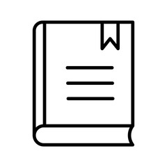 vector illustration Book Line Icon 