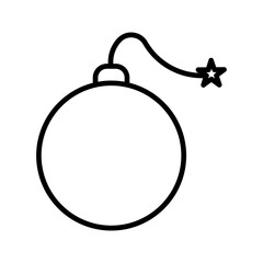 Christmas ball Line Icon 