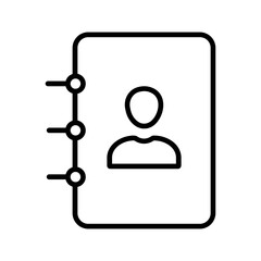 Contacts Vector Icon 