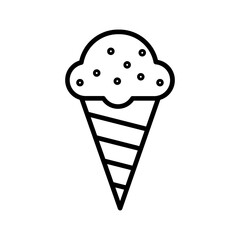 ice cream cone Vector Icon 