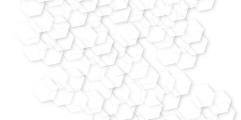 Abstract White Hexagonal Background. Luxury White Pattern. honeycomb white Background white and hexagon abstract background.