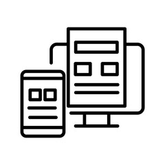 Adaptive Layout Vector Icon 