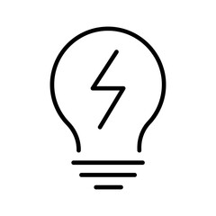 Fototapeta premium Electricity Vector Icon 