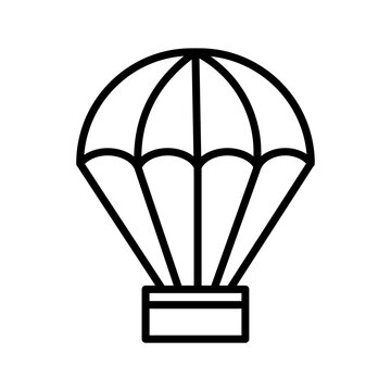 parachute vector icon 