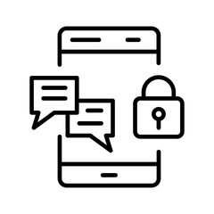 Fototapeta premium privacy vector icon 