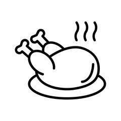 chicken vector icon 