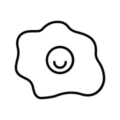 fried egg vector 