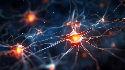 Cell background, virus cells, medical research background