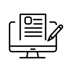 Blog Vector Icon