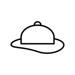 Fototapeta premium Woman's Hat Vector Icon