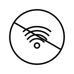 No Wifi Vector Icon