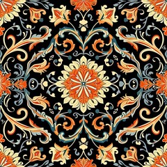 Naklejka premium seamless pattern with flowers