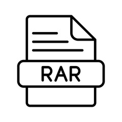 RAR Vector Icon