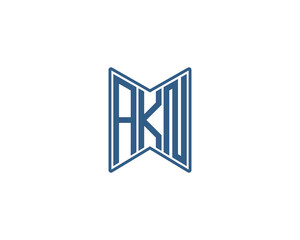 AKN logo design vector template