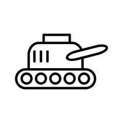 Tank Exhibit Vector Icon