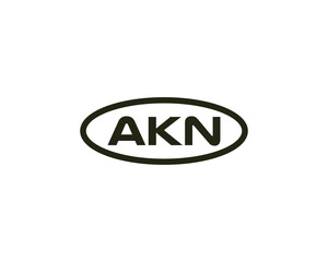 AKN logo design vector template