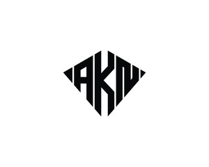 AKN logo design vector template