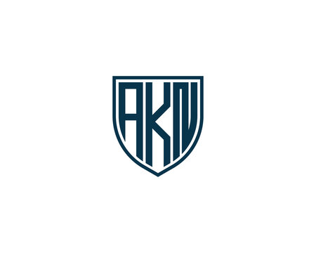 AKN logo design vector template