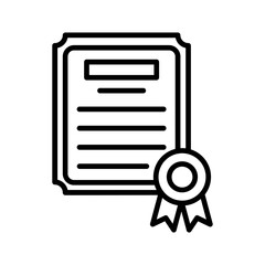Diploma Vector Icon