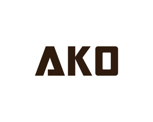 AKO logo design vector template