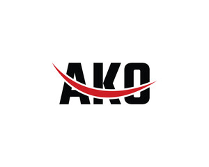 AKO logo design vector template