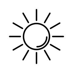 UV Radiation Vector Icon