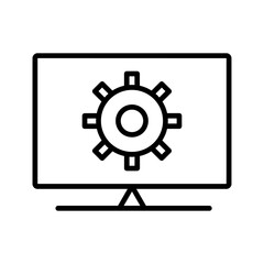 Computer Settings Vector Icon