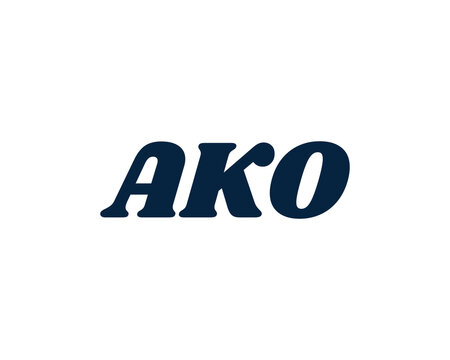 AKO logo design vector template
