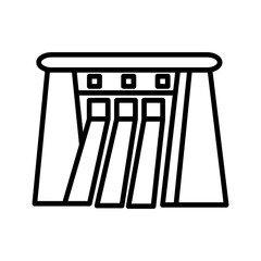 Water Dam Vector Icon