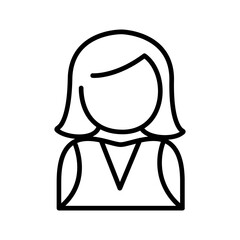 Elegant Lady Vector Icon