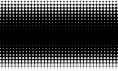 Pixilated abstract dissolive gradient background. Halftone effect. Vector image.