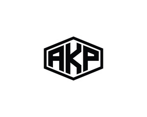 AKP logo design vector template