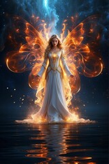  angel in the sky -angel in the night -angel with wings 