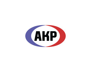 AKP logo design vector template