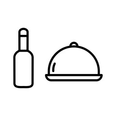 Food and Beer Vector Icon