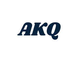 AKQ logo design vector template