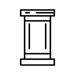 Pillar Vector Icon