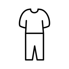 Pyjamas Suit Vector Icon