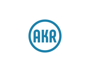AKR logo design vector template