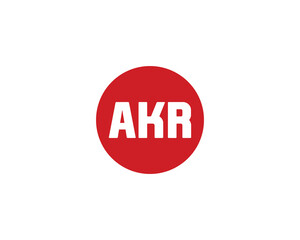 AKR logo design vector template