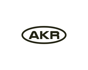 AKR logo design vector template