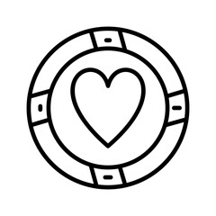 Casino Chips Vector Icon