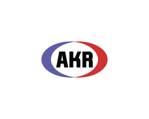AKR logo design vector template