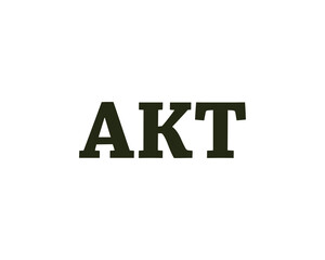 AKT logo design vector template