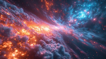 Hyper space speed multiverse abstract background