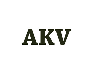AKV logo design vector template