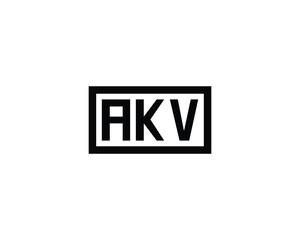 AKV logo design vector template