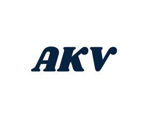 AKV logo design vector template